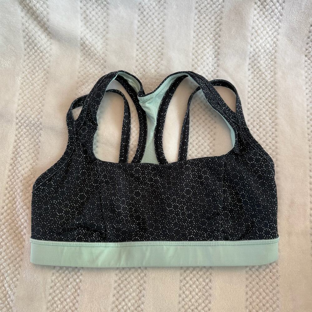 new lululemon racerback double strap splendour sports bra size 8